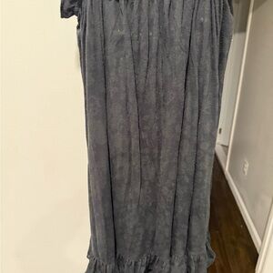 Juicy Couture Black and Gray Ruffled Top